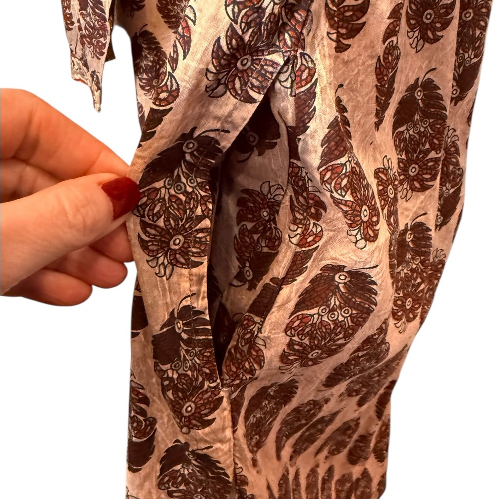 Jaded Gypsy Victoria Block Print Cotton Tunic Mini Dress sz OS - Picture 4 of 11